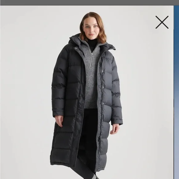 Quince Charcoal Puffer Jacket - Picture 2 of 5